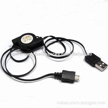 Retractable USB cable for Samsung, Micro USB retractable cable